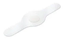 Tiritas EFFECT Therapeutic Dressing Button White calluses on a white surface.