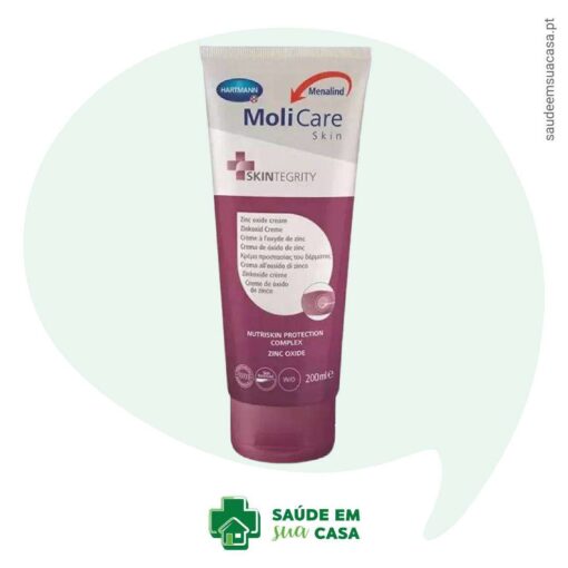 Creme Dermoprotetor com óxido de zinco Molicare Skin 200ml