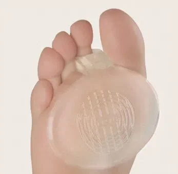 Pie de Personas con Cojín Metatarsal de Gel con Anillo Metatarsal.