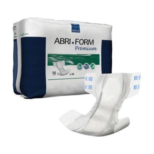 Um pacote premium de fraldas Fralda Abri-Form Premium.