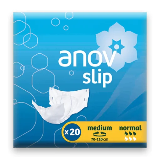 Anovo slip médio normal 20 unid - Fralda anov Normal 20.