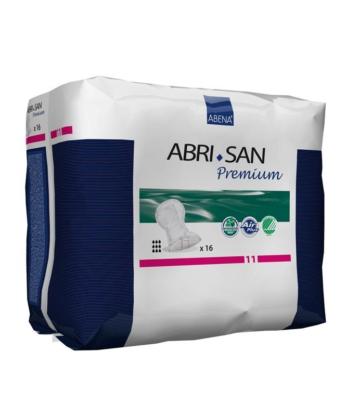 A pack of Penso Abri-San Premium diapers on a white background.