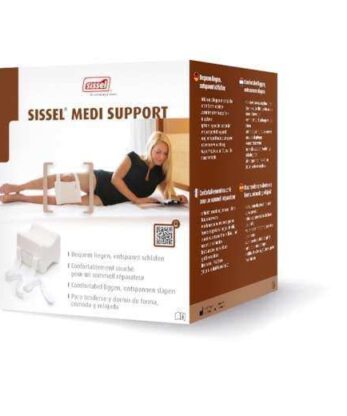 Una caja con una Rodillera Sissel en el suelo.