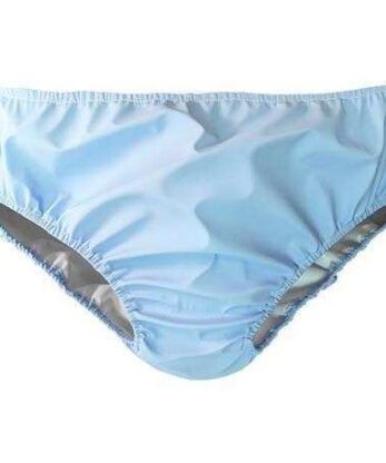 Photo de sous-vêtements bleus imperméables sans velcro.