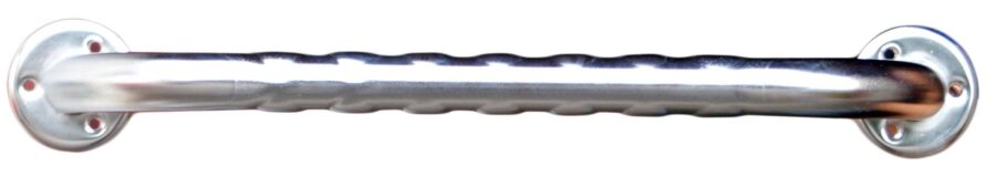 Um tubo de aço Barra em Inox 35 com furo.