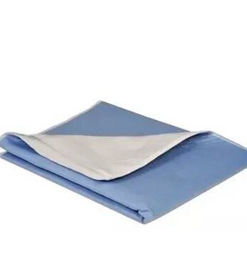 Abena Lona Lavable Azul Abri-Soft 85X90cm sobre fondo blanco.