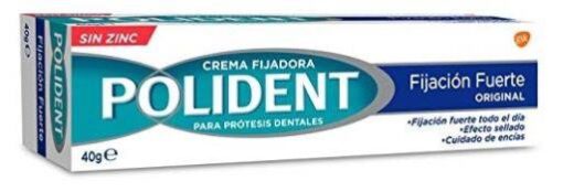 Polident Extra Strong Fixing Glue 40gr in a box.