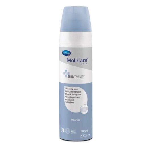 MoliCare Skin Mousse Spray Deodorant 400ml on a white background.