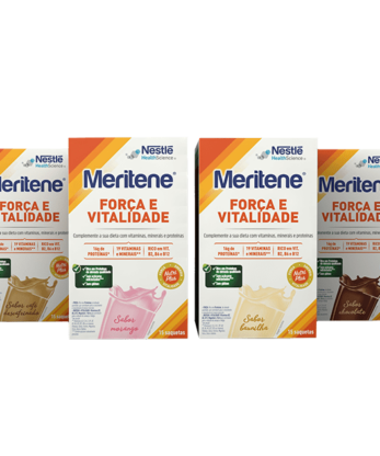 Cuatro cajas de Nestlé Meritene Fuerza y Vitalidad - 450g.