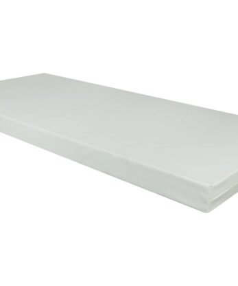 10cm white Hera hospital mattress on a white background.