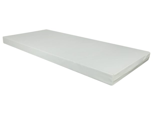 10cm white Hera hospital mattress on a white background.