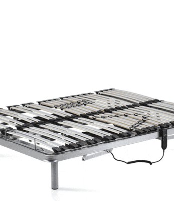 Lit avec cadre métallique sur le dessus, spécialement conçu comme cadre de lit à charnières.