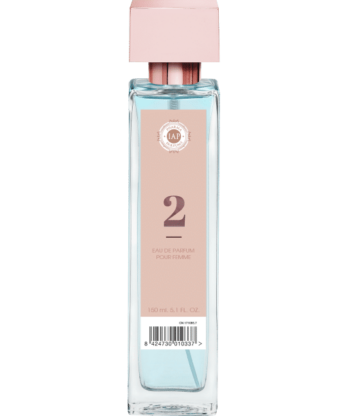 Un frasco de IAP PHARMA 02 FRESH edt con etiqueta rosa.