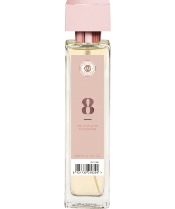 Una botella de IAP PHARMA 08 FRESH con etiqueta rosa.