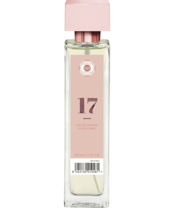 Un frasco de IAP PHARMA 17 FLORAL edp sobre fondo blanco.