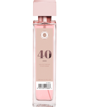 Una botella de IAP PHARMA 40 ORIENTAL para mujeres con etiqueta rosa.