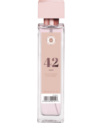 Un frasco de IAP PHARMA 42 ORIENTAL para mujer con etiqueta rosa.