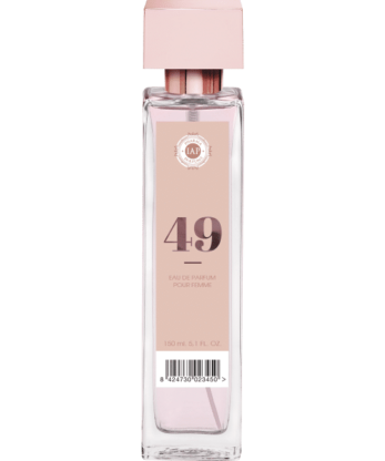 Un frasco de IAP PHARMA 49 FLORAL edp para mujer sobre fondo blanco.