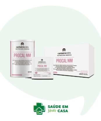 Una caja que contiene un comprimido y un frasco mezclador PROCAL NM.