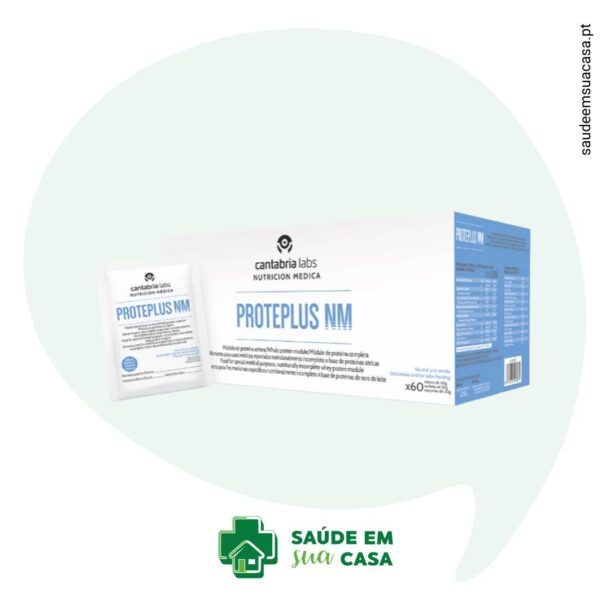 Uma caixa com um pacote de PROTEPLUS NM.