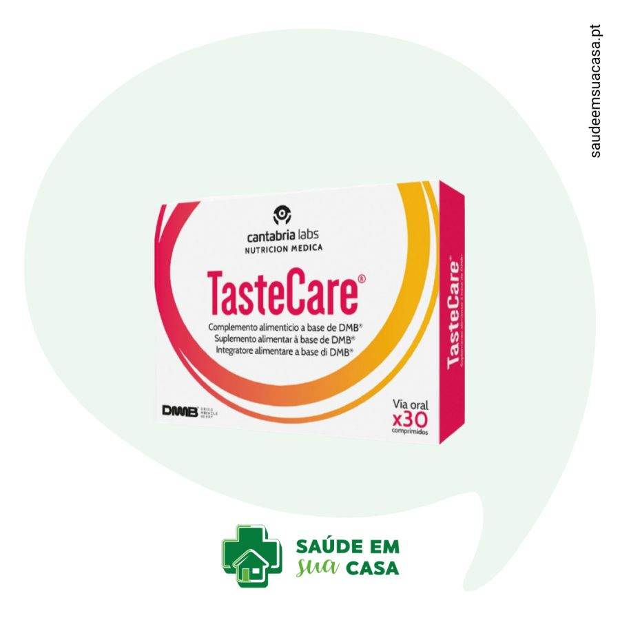 A TASTECARE box with a dialog box.