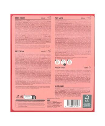 Relájate con el Set de Tratamiento Facial y Corporal Sence, con crema corporal, mascarilla facial, spray de almohada y antifaz para dormir. Disfrute de un cuidado de la piel de lujo con fórmulas exclusivas y un compromiso con la sostenibilidad con envases reciclables y autenticidad a través de nuestro código de barras.
